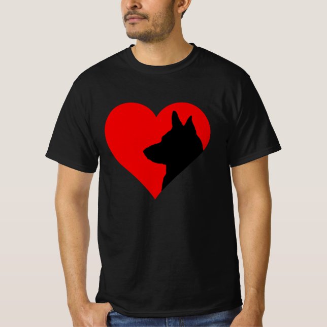 Tyska schepherd T-Shirt (Framsida)