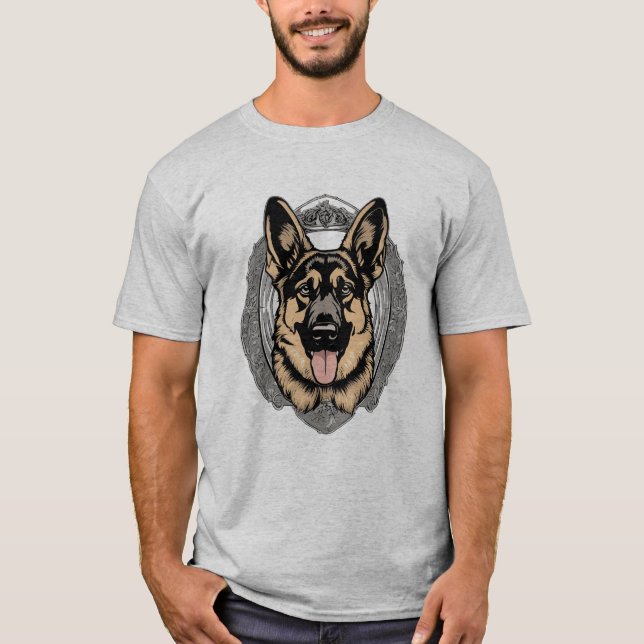 Tyska schepherd T-Shirt (Framsida)