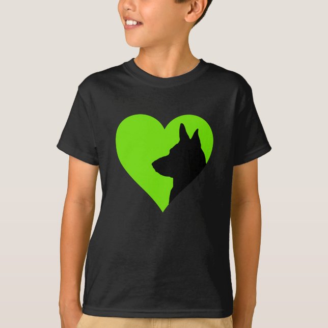 Tyska schepherd T-Shirt (Framsida)