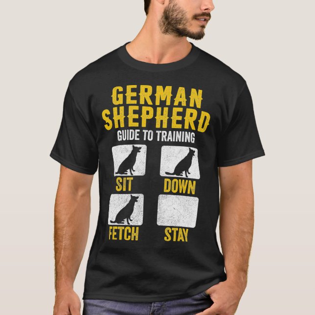 Tyska shefherd Guide to Training Shirts Hund Mamma T Shirt (Framsida)