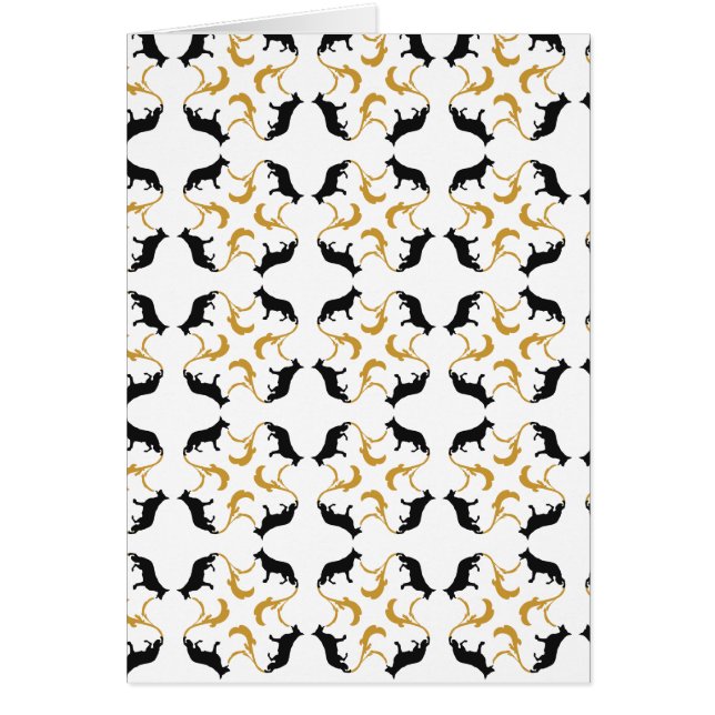 Tyska Shehherd Hälsningskort (Framsidan)