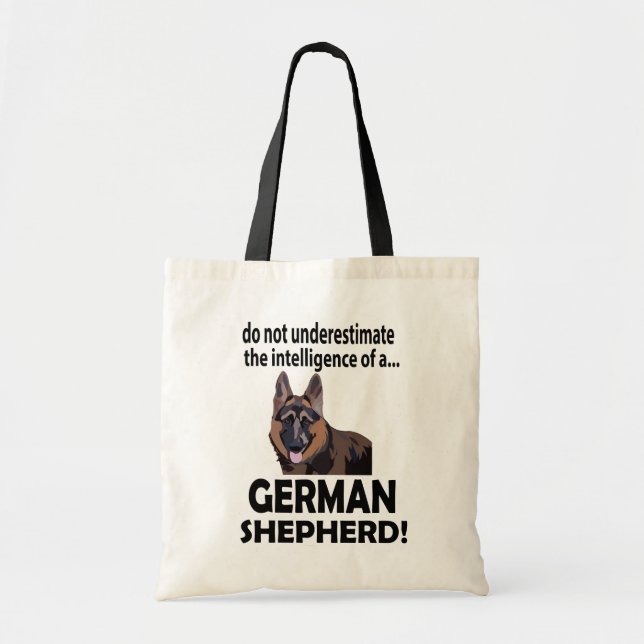 Tyska shepherd Alsatian Hund German Shepherd Tygkasse (Framsidan)