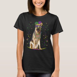 Tyska shepherd Animal Mardi Gras Carnival Jeste T Shirt