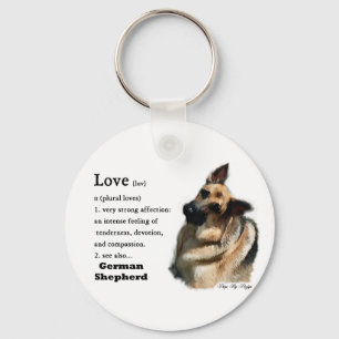 Tyska Shepherd Art Gifts Nyckelring
