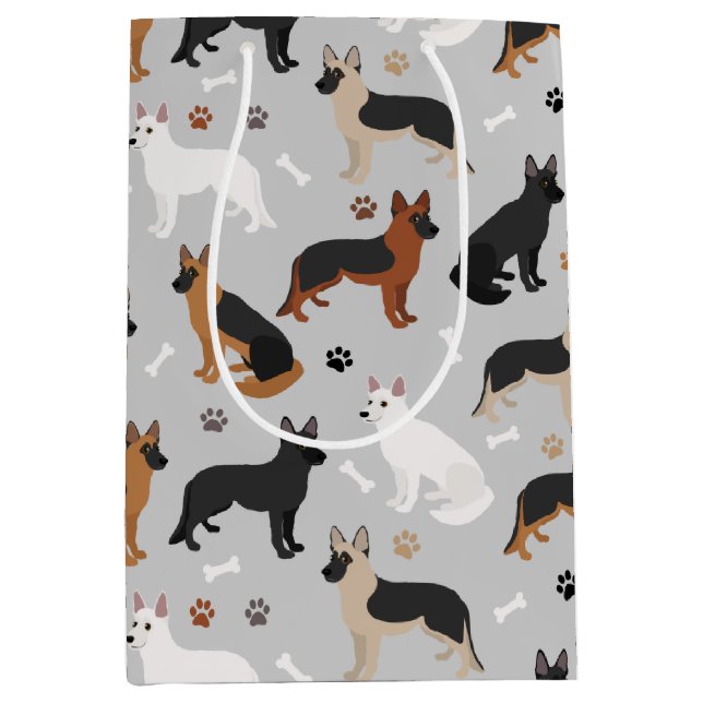 Tyska shepherd Bones och Tass (Framsidan)