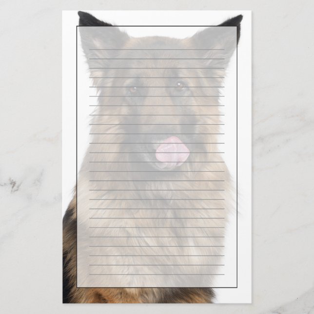 Tyska shepherd brevpapper (Framsida)