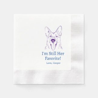 Tyska Shepherd Bröllop Napkins Pappersservett