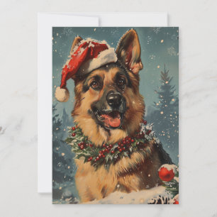 Tyska shepherd christmas julkort