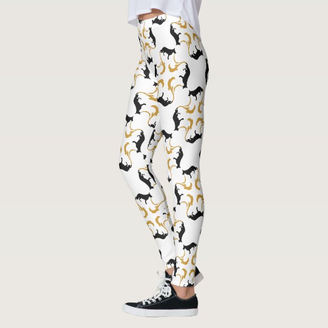 Tyska Shepherd de luxe Leggings (Vänster)
