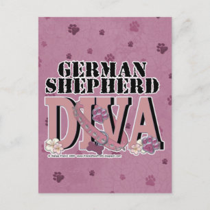 Tyska shepherd DIVA Vykort