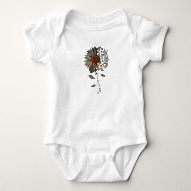 Tyska shepherd du är min solrosgrafik. t shirt (Framsida)