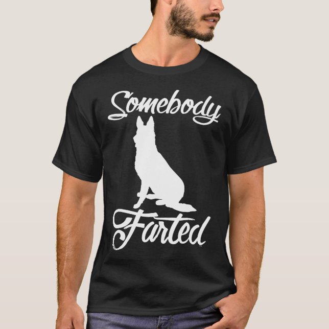 Tyska shepherd For Hundägare Farted T Shirt (Framsida)