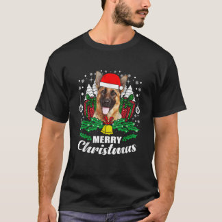 Tyska shepherd God jul Hund älskare Gift T-S T Shirt