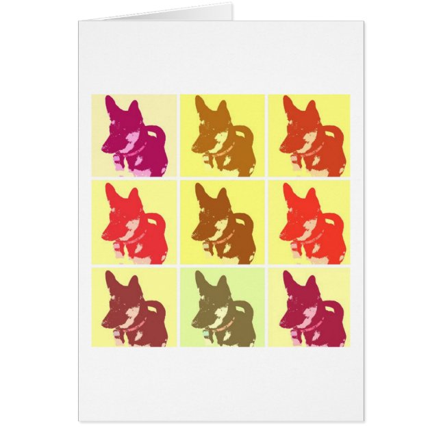 Tyska shepherd hälsningskort (Framsidan)