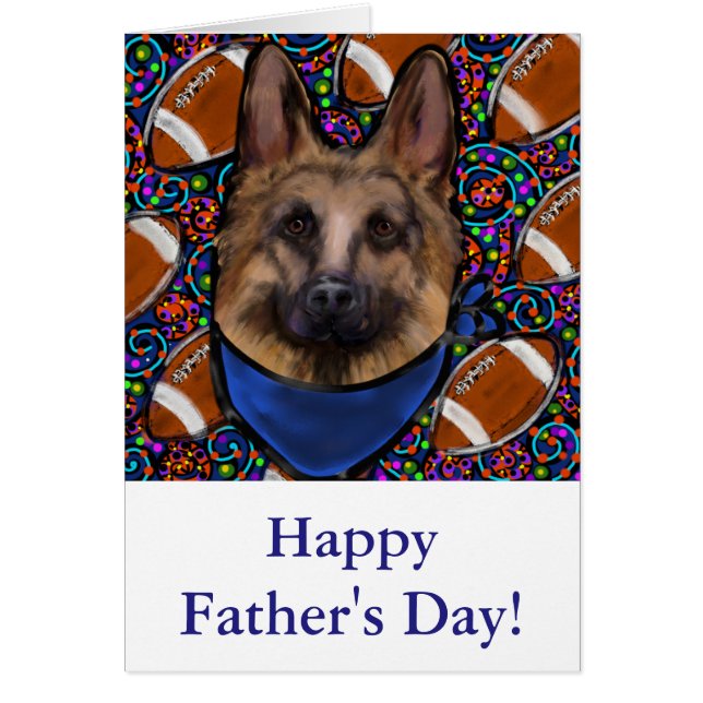 Tyska shepherd hälsningskort (Framsidan)