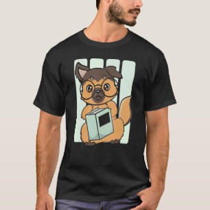 Tyska shepherd har läst en Bok för en bibliotekari T Shirt
