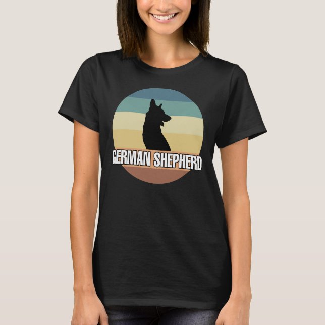 Tyska shepherd Hund 365 T Shirt (Framsida)