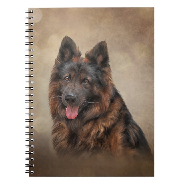 Tyska shepherd hund anteckningsbok (Framsidan)
