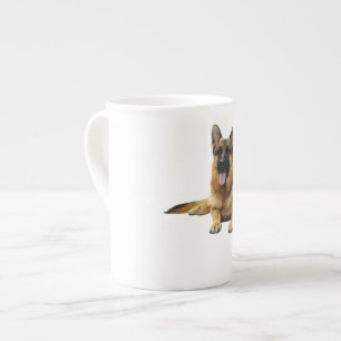 Tyska shepherd Hund Benporslin Mugg