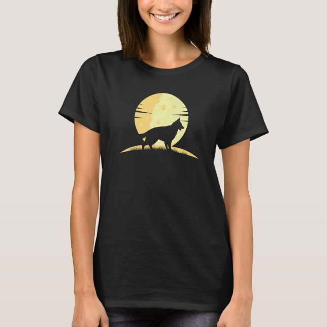 Tyska shepherd Hund Gsd Hund aveln 18 T Shirt (Framsida)