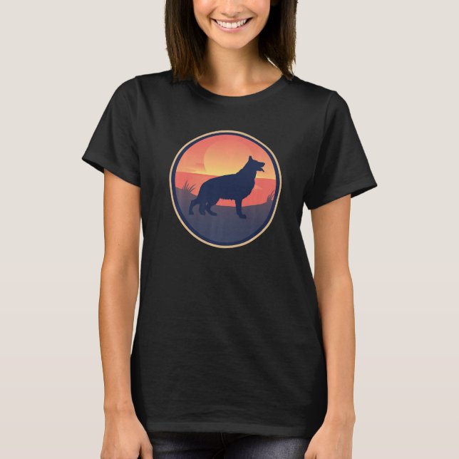 Tyska shepherd Hund Gsd Hund aveln 30 T Shirt (Framsida)