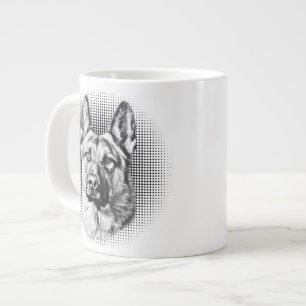 Tyska shepherd hund jumbo mugg