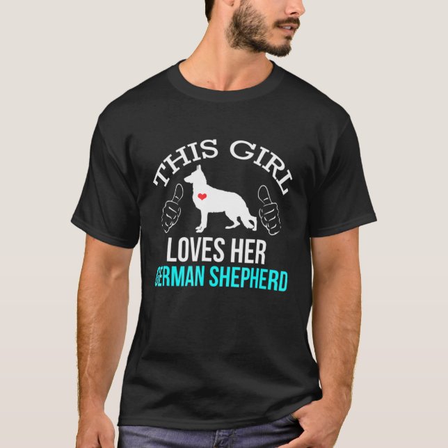 Tyska Shepherd Hund Kärlek Shepard Womens T Shirt (Framsida)