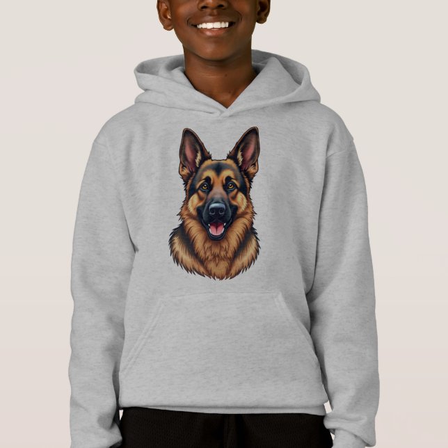 Tyska Shepherd Hund - Loyal & Intelligent Hund Kär T Shirt (Framsida)