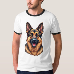 Tyska Shepherd Hund - Loyal & Intelligent Hund Kär T Shirt
