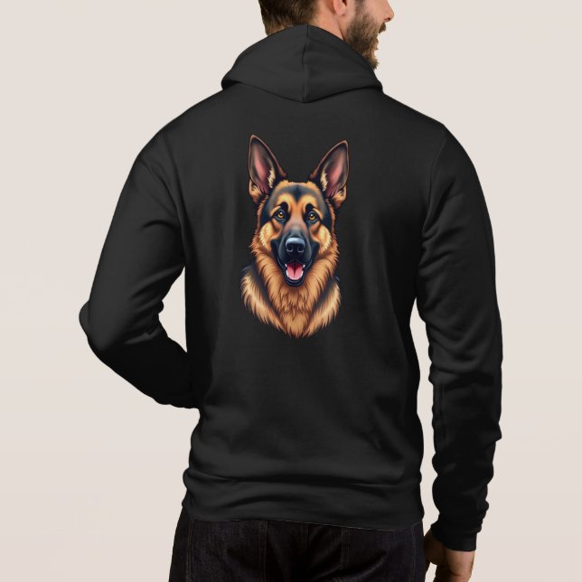 Tyska Shepherd Hund - Loyal & Intelligent Hund Kär T Shirt (Baksida)