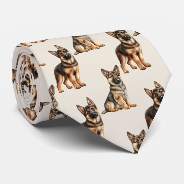 Tyska shepherd Hund Mönster Slips (Rullad)