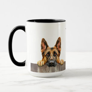 Tyska shepherd Hund Mugg