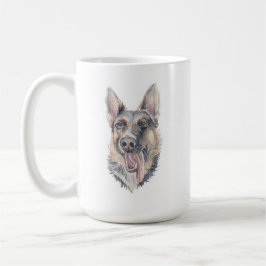 Tyska shepherd Hund Mugg | 15 oz