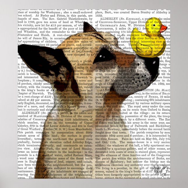 Tyska shepherd Hund och Anka Poster (Framsidan)