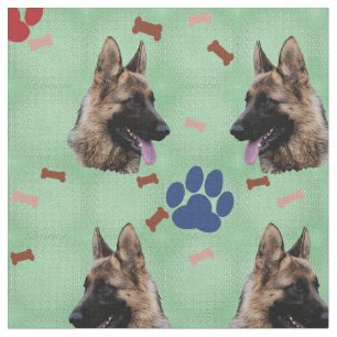 Tyska shepherd Hund Porträtt Tyg