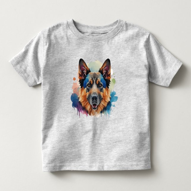 Tyska Shepherd-hund presentidéer T Shirt (Framsida)