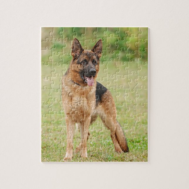 Tyska shepherd hund pussel (Vertikal)