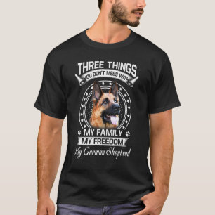 Tyska shepherd Hund Three Sak Du med T Shirt
