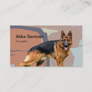 Tyska shepherd Hund Visitkort