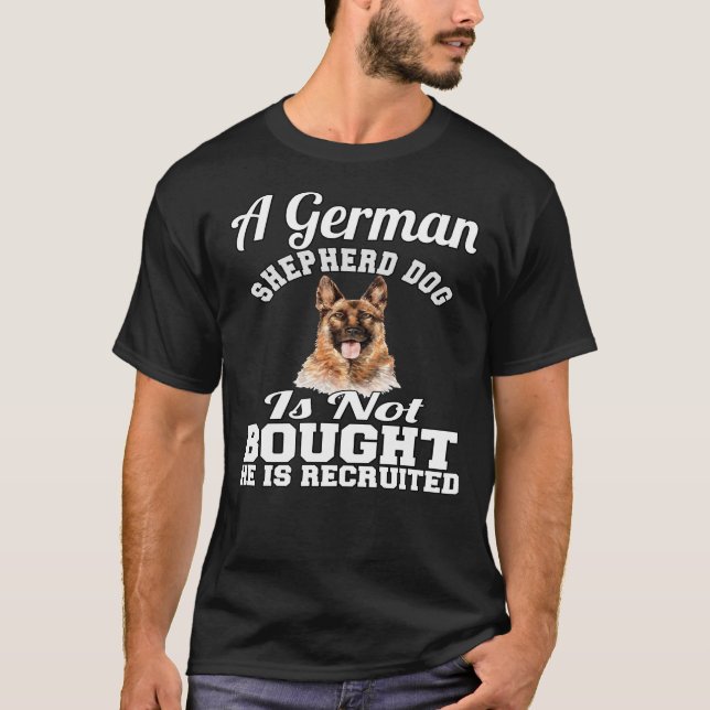 Tyska shepherd Hundägare a German Shepherd Hund Is T Shirt (Framsida)
