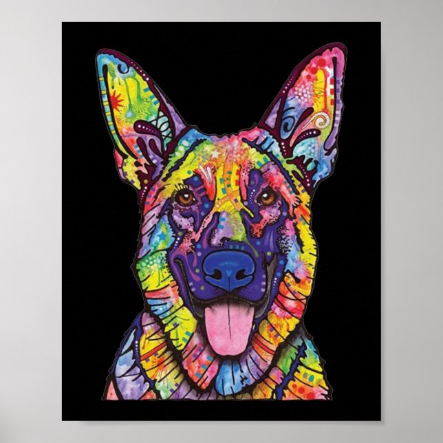 Tyska shepherd-Hundälskare Poster (Framsidan)