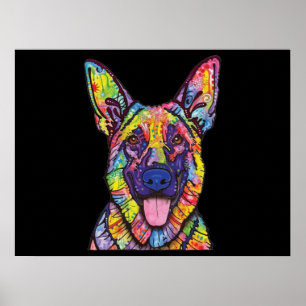Tyska shepherd-Hundälskare Poster