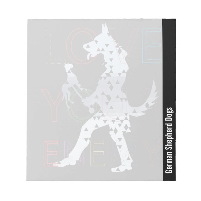 Tyska Shepherd Hundar Anteckningsblock (Framsida)