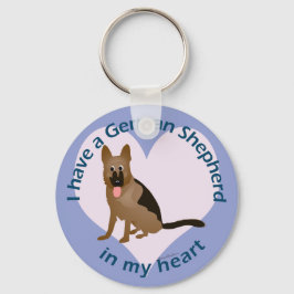 Tyska shepherd i mitt hjärta nyckelring