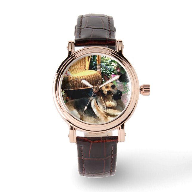 Tyska shepherd Kärlek Gifts Armbandsur (Framsida)