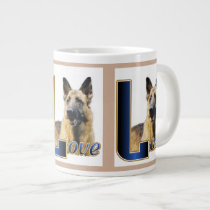 Tyska shepherd KÄRLEK Gifts Jumbo Mugg