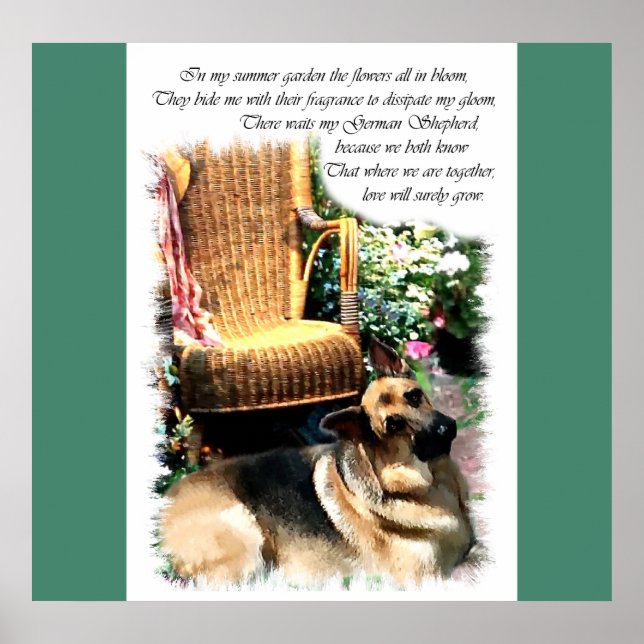 Tyska shepherd Kärlek Gifts Poster (Framsidan)
