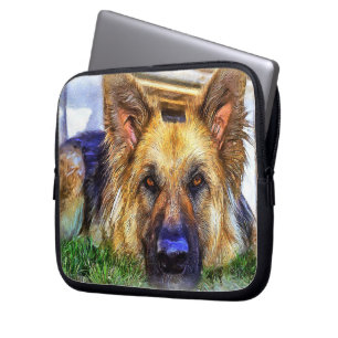 Tyska shepherd laptop fodral