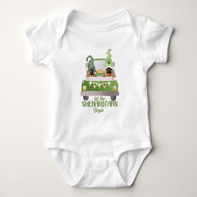 Tyska shepherd Let the Shenanigans Begin T Shirt (Framsida)