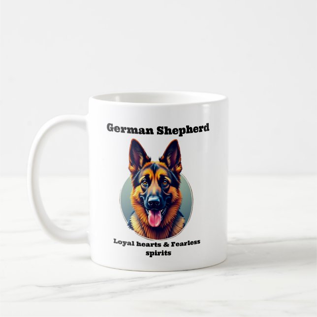 Tyska shepherd Loyal-Spirits Coffee Mugg (Vänster)